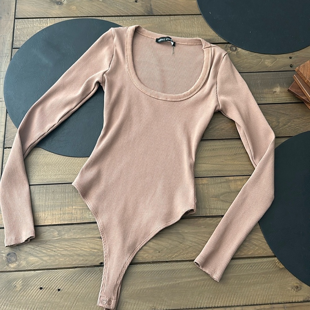 Naked Wardrobe ribbed bodysuit